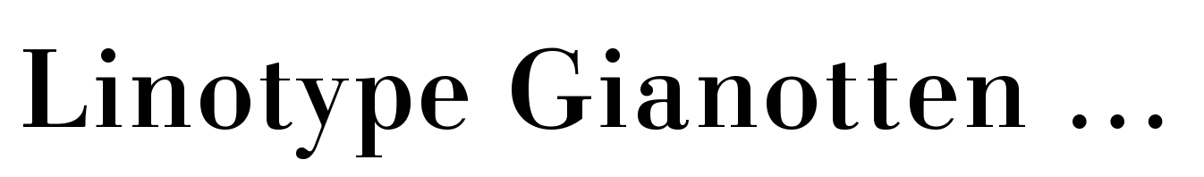 Linotype Gianotten Medium